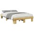 Estructura de cama sin colchón 120x190 cm madera maciza