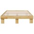 Estructura de cama sin colchón 120x190 cm madera maciza
