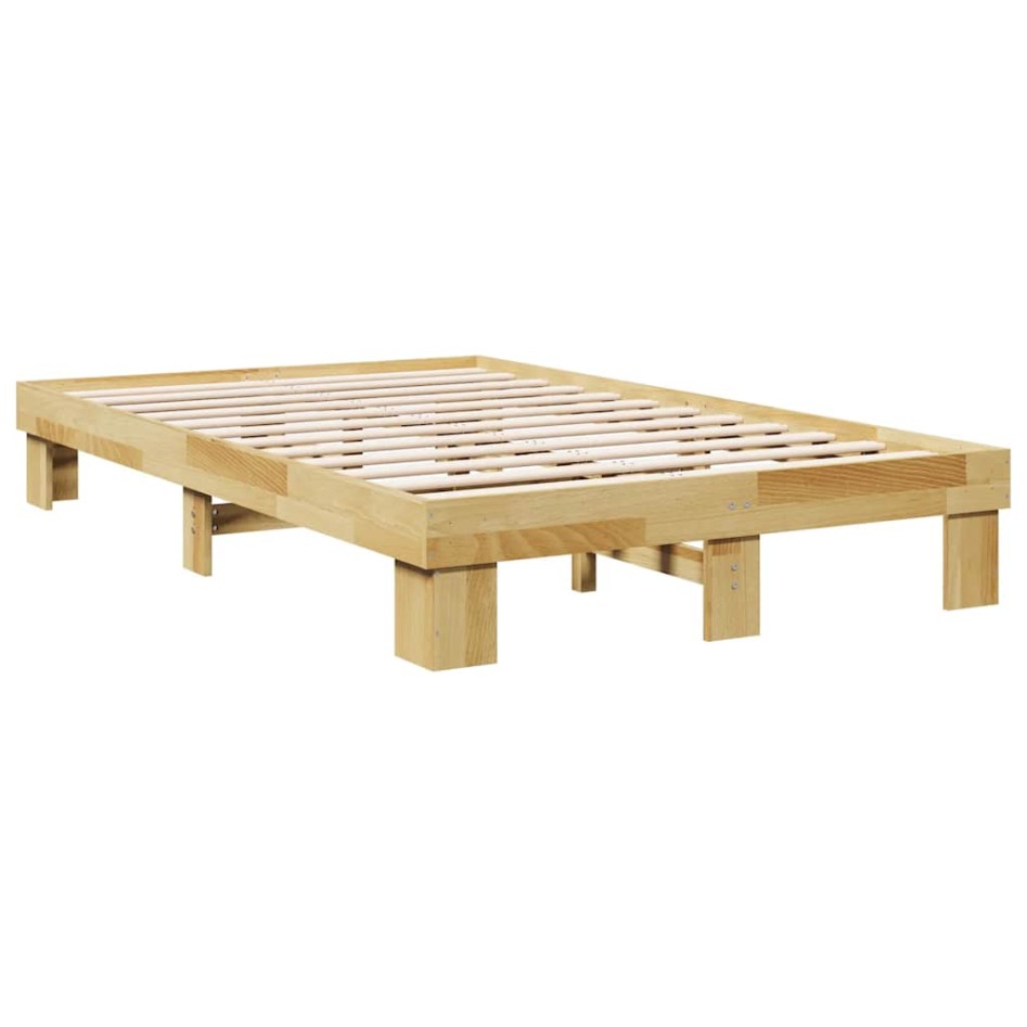 Estructura de cama sin colchón 120x190 cm madera maciza