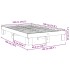 Estructura de cama sin colchón 120x190 cm madera maciza