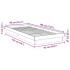 Estructura de cama sin colchón 90x190 cm madera maciza