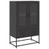 Aparador de acero negro 68x39x111,5