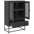 Aparador de acero negro 68x39x111,5