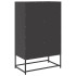 Aparador de acero negro 68x39x111,5