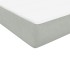 Cama box spring con colchón terciopelo gris claro 90x220