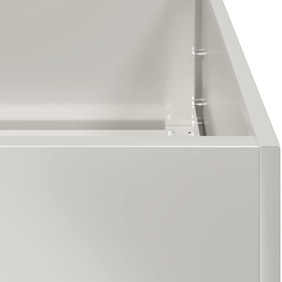 Jardinera 200x40x80 cm acero