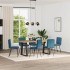 Sillas de comedor 6 unidades terciopelo