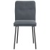 Sillas de comedor 6 unidades terciopelo gris