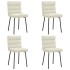 Sillas de comedor 4 unidades terciopelo