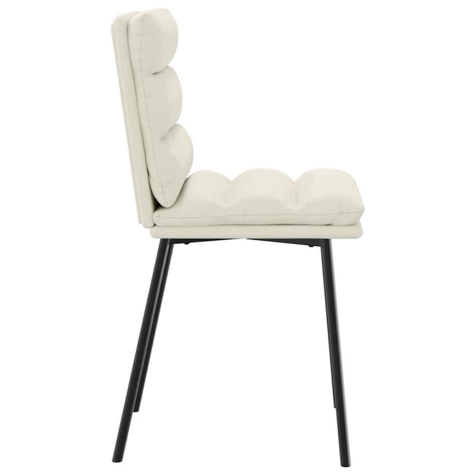 Sillas de comedor 4 unidades terciopelo