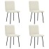 Sillas de comedor 4 unidades terciopelo