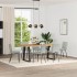 Sillas de comedor giratorias 6 uds terciopelo gris