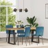 Sillas de comedor 4 unidades terciopelo