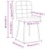 Sillas de comedor 6 unidades terciopelo
