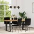 Sillas de comedor 4 unidades terciopelo