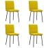 Sillas de comedor 4 unidades terciopelo