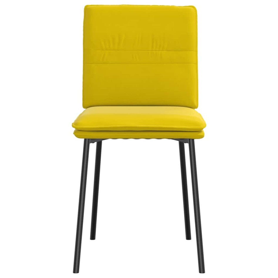 Sillas de comedor 4 unidades terciopelo