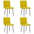 Sillas de comedor 4 unidades terciopelo