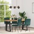 Sillas de comedor 4 unidades terciopelo verde