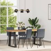 Sillas de comedor 4 unidades terciopelo gris oscuro