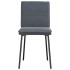 Sillas de comedor 4 unidades terciopelo gris