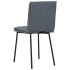 Sillas de comedor 4 unidades terciopelo gris