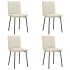 Sillas de comedor 4 unidades terciopelo