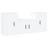 Set de muebles de TV 3 piezas madera contrachapada