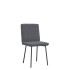 Sillas de comedor 6 unidades terciopelo gris