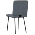 Sillas de comedor 6 unidades terciopelo gris