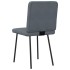 Sillas de comedor 6 unidades terciopelo gris