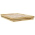 Estructura de cama sin colchón 150x200 cm madera maciza