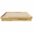 Estructura de cama sin colchón 150x200 cm madera maciza