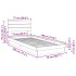 Estructura de cama con cabecero sin colchón 75x190