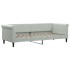 Sofá cama nido con colchón terciopelo gris claro 80x200