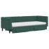 Sofá cama nido con cajones terciopelo verde oscuro 80x200