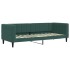 Sofá cama nido con cajones terciopelo verde oscuro 80x200