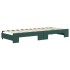 Sofá cama nido con cajones terciopelo verde oscuro 80x200