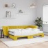 Sofá cama nido con colchón terciopelo amarillo 80x200