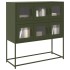 Aparador de acero laminado en frío verde oliva 100,5x39x107