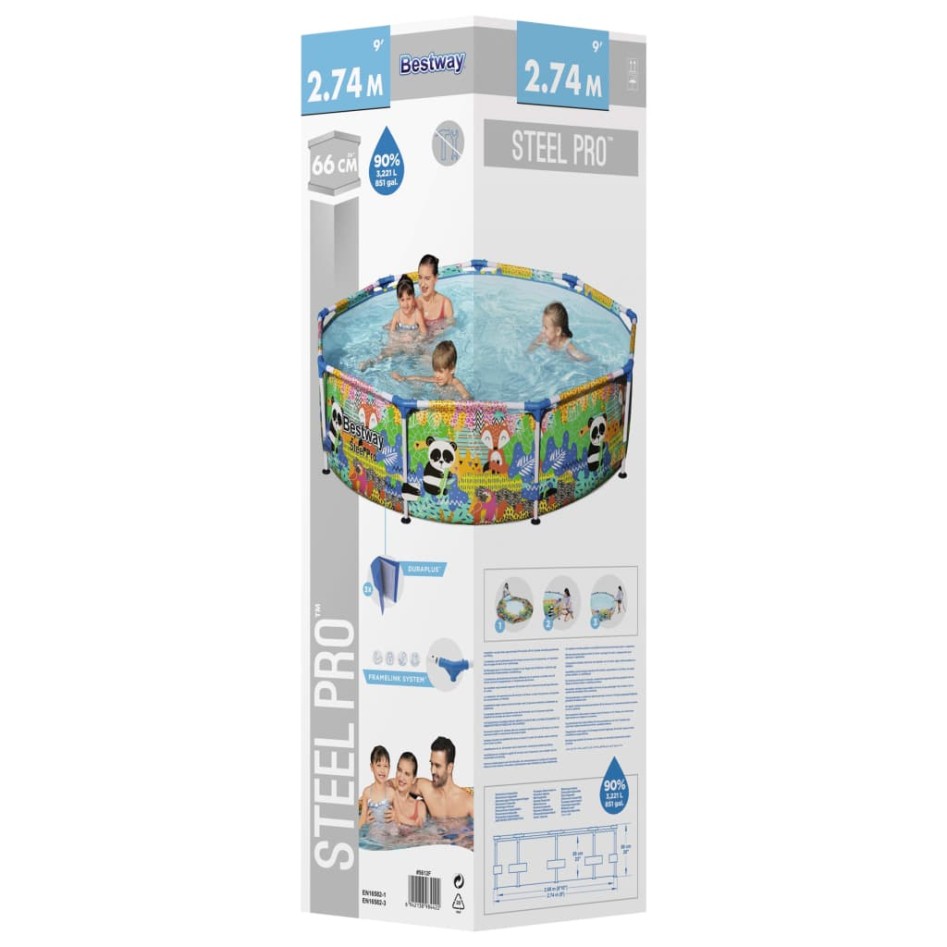 Bestway Conjunto de piscina Steel Pro MAX 274x66