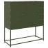 Aparador de acero laminado en frío verde oliva 100,5x39x107