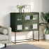 Aparador de acero laminado en frío verde oliva 100,5x39x107