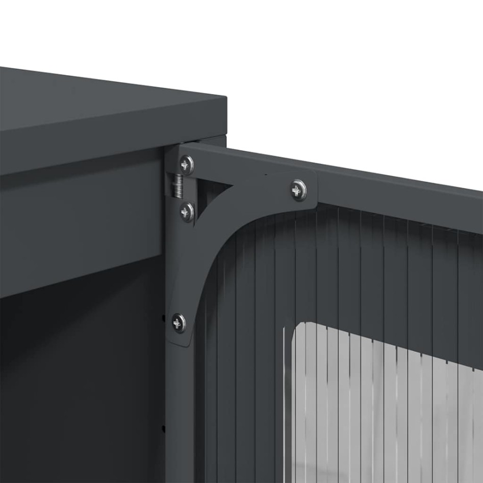 Aparador de acero laminado en frío antracita 100,5x39x107