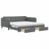 Sofá cama nido con cajones tela gris oscuro 100x200