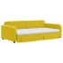 Sofá cama nido con cajones terciopelo amarillo 100x200