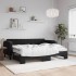 Sofá cama nido con colchón terciopelo negro 90x200