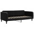 Sofá cama nido con colchón terciopelo negro 90x200