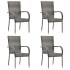 Set de muebles de comedor de jardín 5 piezas ratán PE