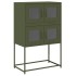 Aparador de acero verde oliva 68x39x107